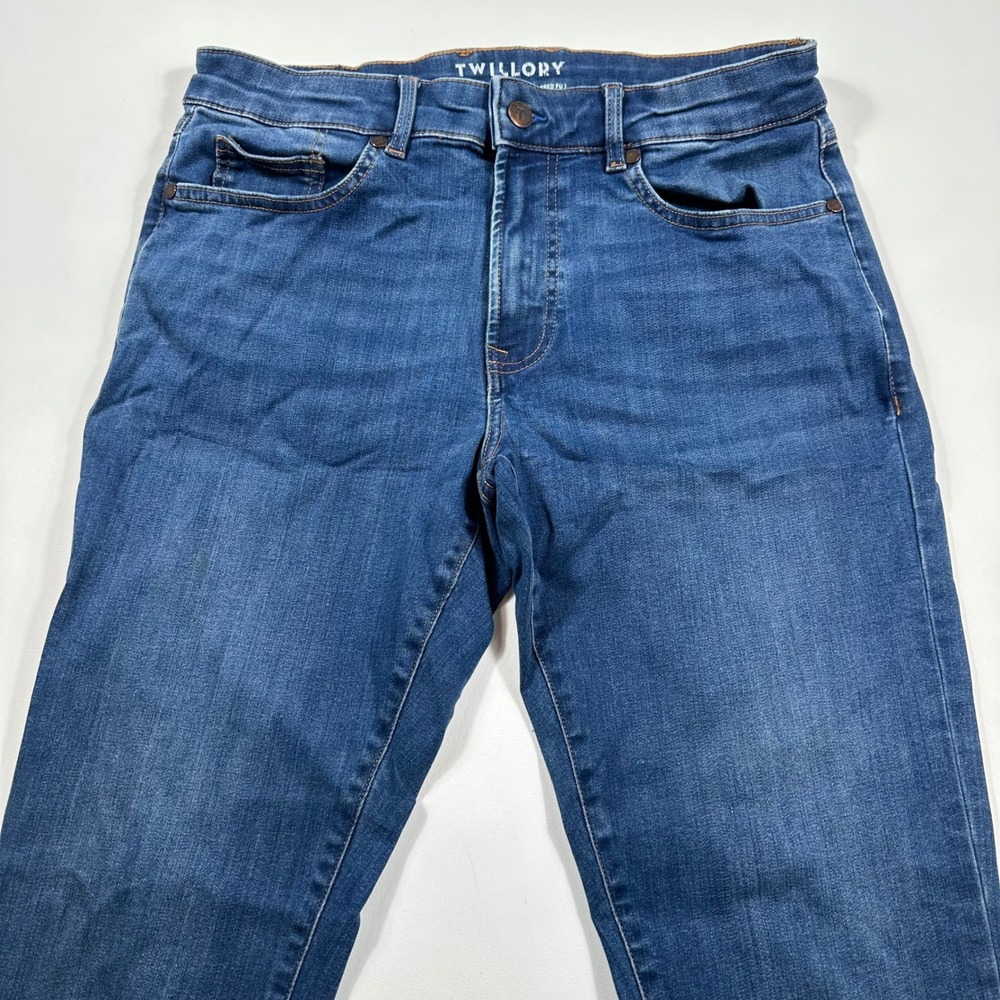 Twillory Technical Denim Pants Mens 30x32 Tailored Fit Performance Blue